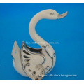Porcelain Crafts Home Decoration Ceramic Swan Figurine
